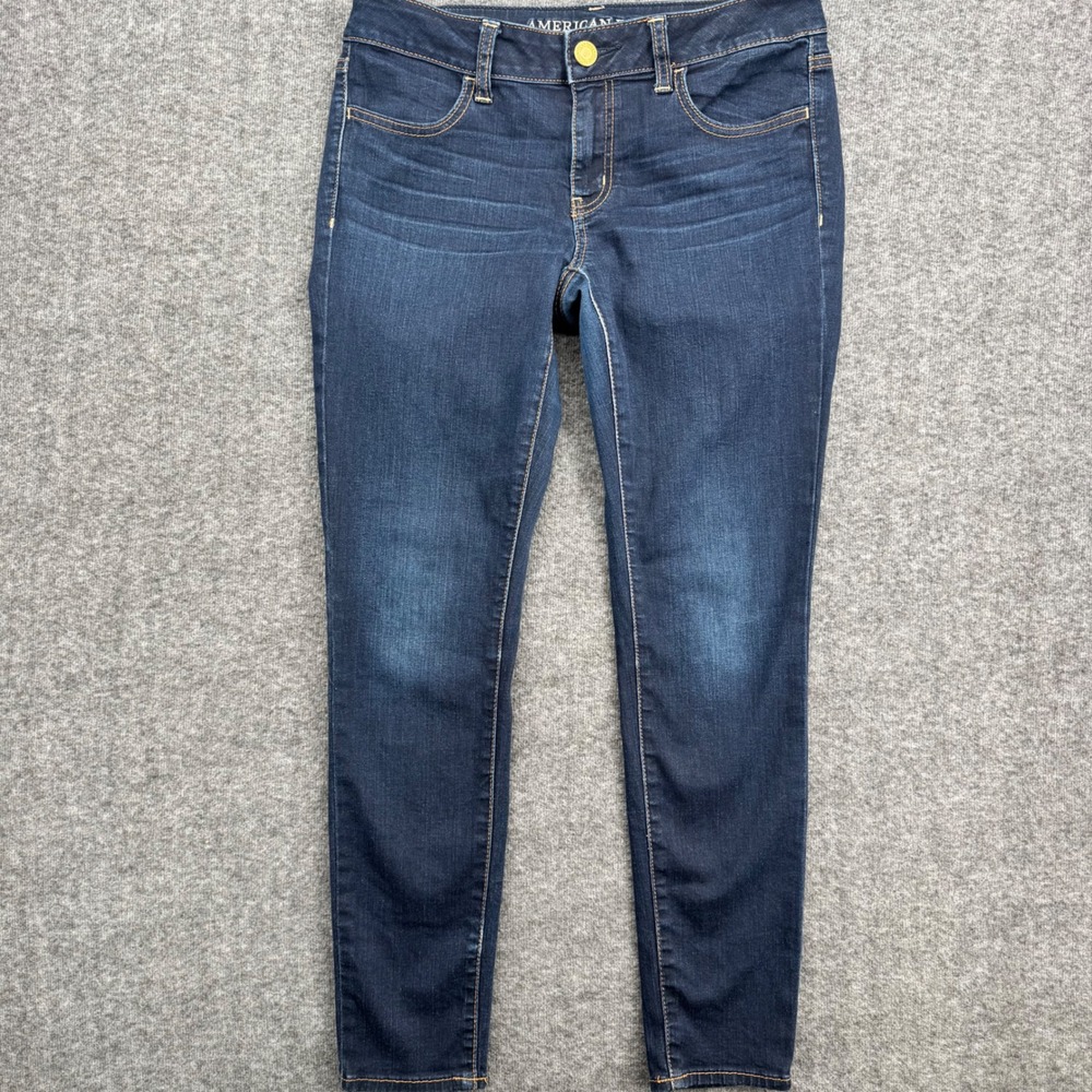 American Eagle Outfitters  Stretch Jegging Dark Wash Blue Womens Size 8 Short‎